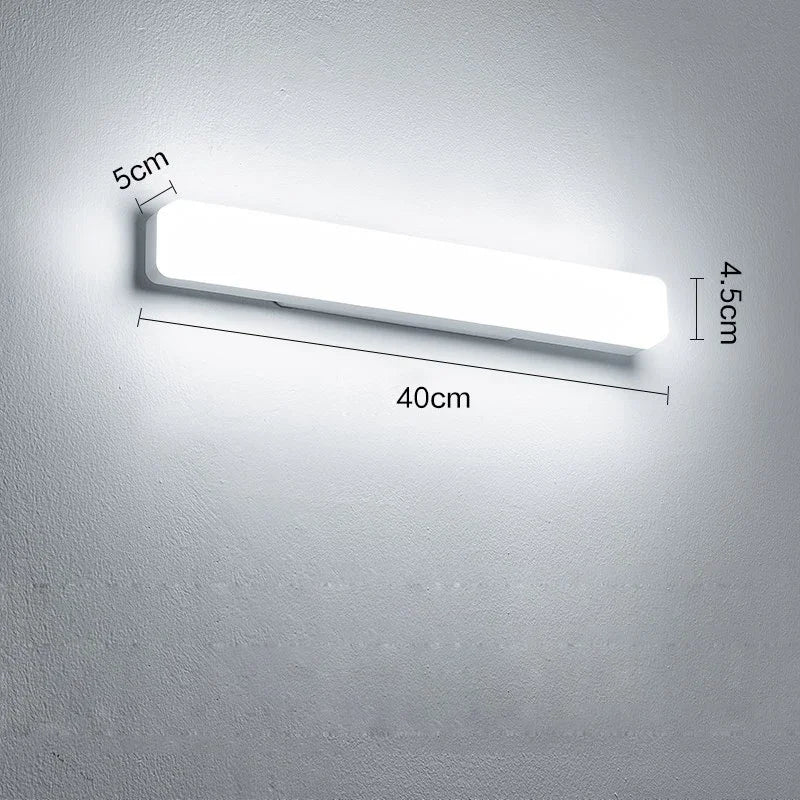 LED Wall Lamp | Size 40 To 20 Cm | Power 18W And 13W | Finish White