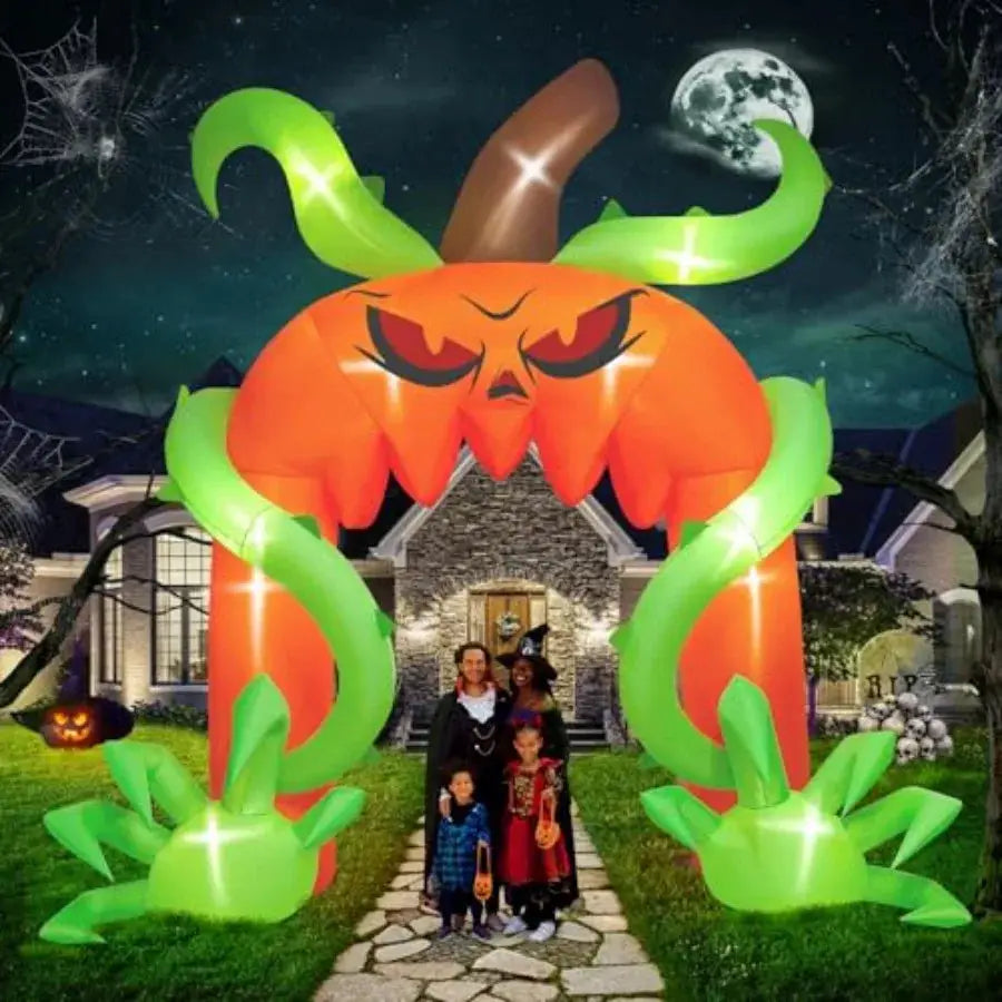 Halloween Archway | 12 Ft Giant Pumpkin | Outdoor | Inflatable Decor