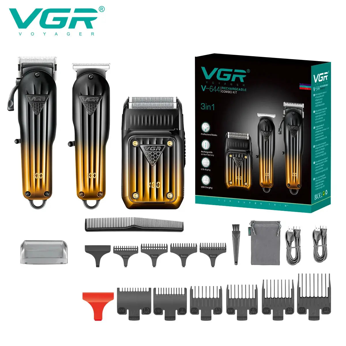 Electric Hair Clipper | Battery Life 90 Minutes | Charging Time 2 Hours | VGR644