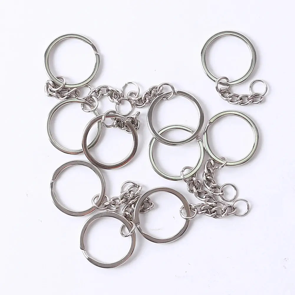 Heart Keychain Silicone Mold Set With Rings Jewelry Making 20 Pcs