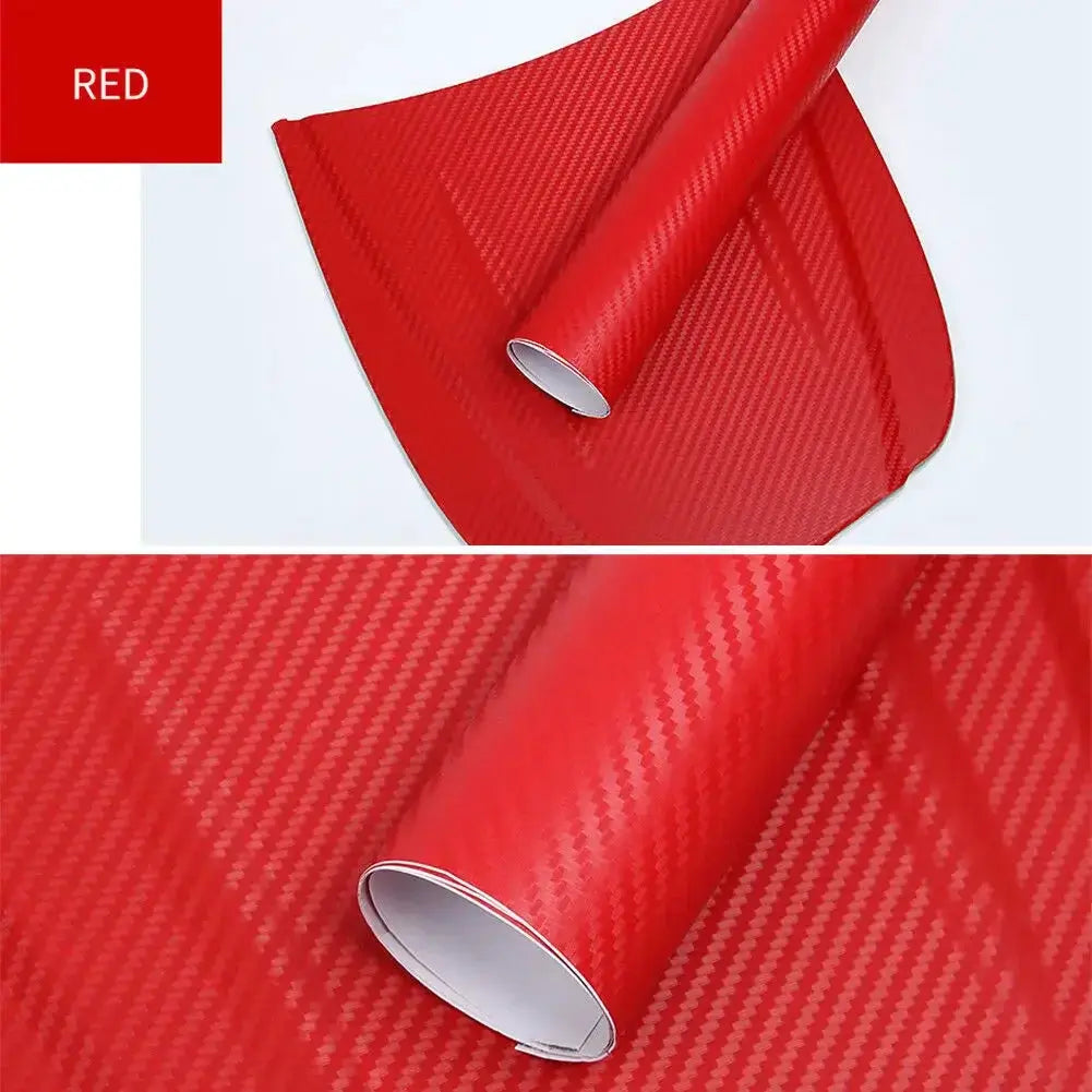 30x127cm Car 3D Carbon Fiber Roll Film DIY Decorative Stickers Auto Styling Computer Laptop Skin Carbon Fiber Vinyl Film Decals from PriceLows™