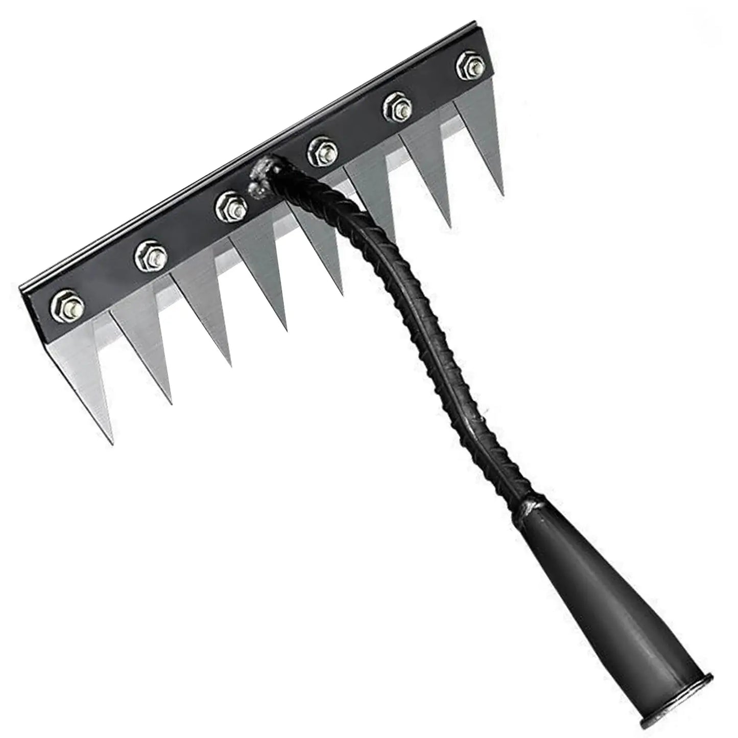 8/7/6/5teeth Garden Weeding Rake Heavy Duty Metal Gardening Hoe Weeding Rake Farm Tool for Gardening Weeding Loosening Soil Rake from PriceLows™