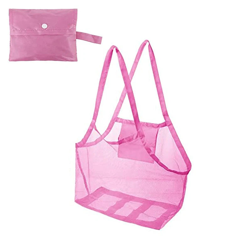 Children Sand Away Protable Mesh Bag Kids Toys Storage Bags Swimming Large Beach eco Bag Women Cosmetic Makeup Bag сумка женска from PriceLows™