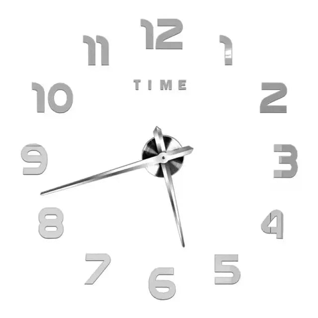 2023 Modern Design Large Wall Clock 3D DIY Quartz Clocks Fashion Watches Acrylic Mirror Stickers Living Room Home Decor Horloge from PriceLows™