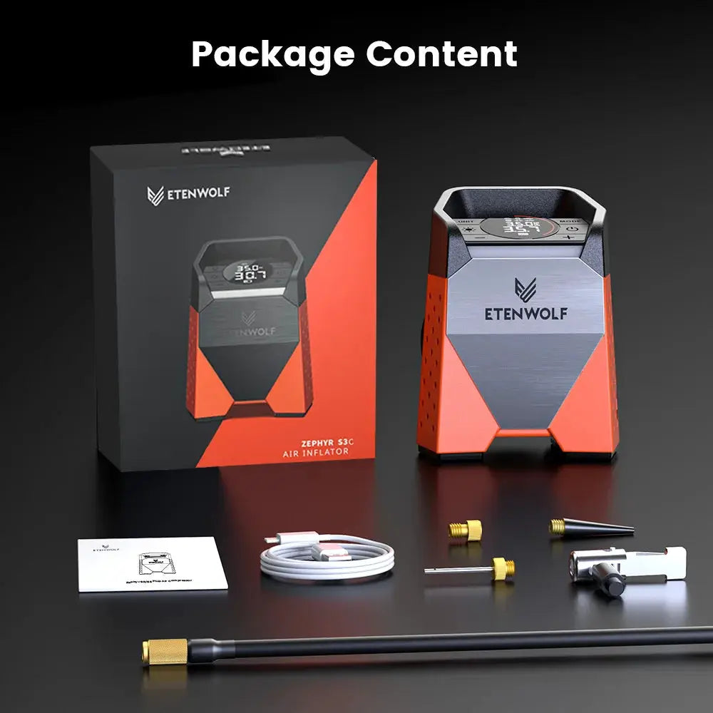 Portable Tire Inflator | 7800mAh Battery | 100 Percent Duty Cycle | S3C