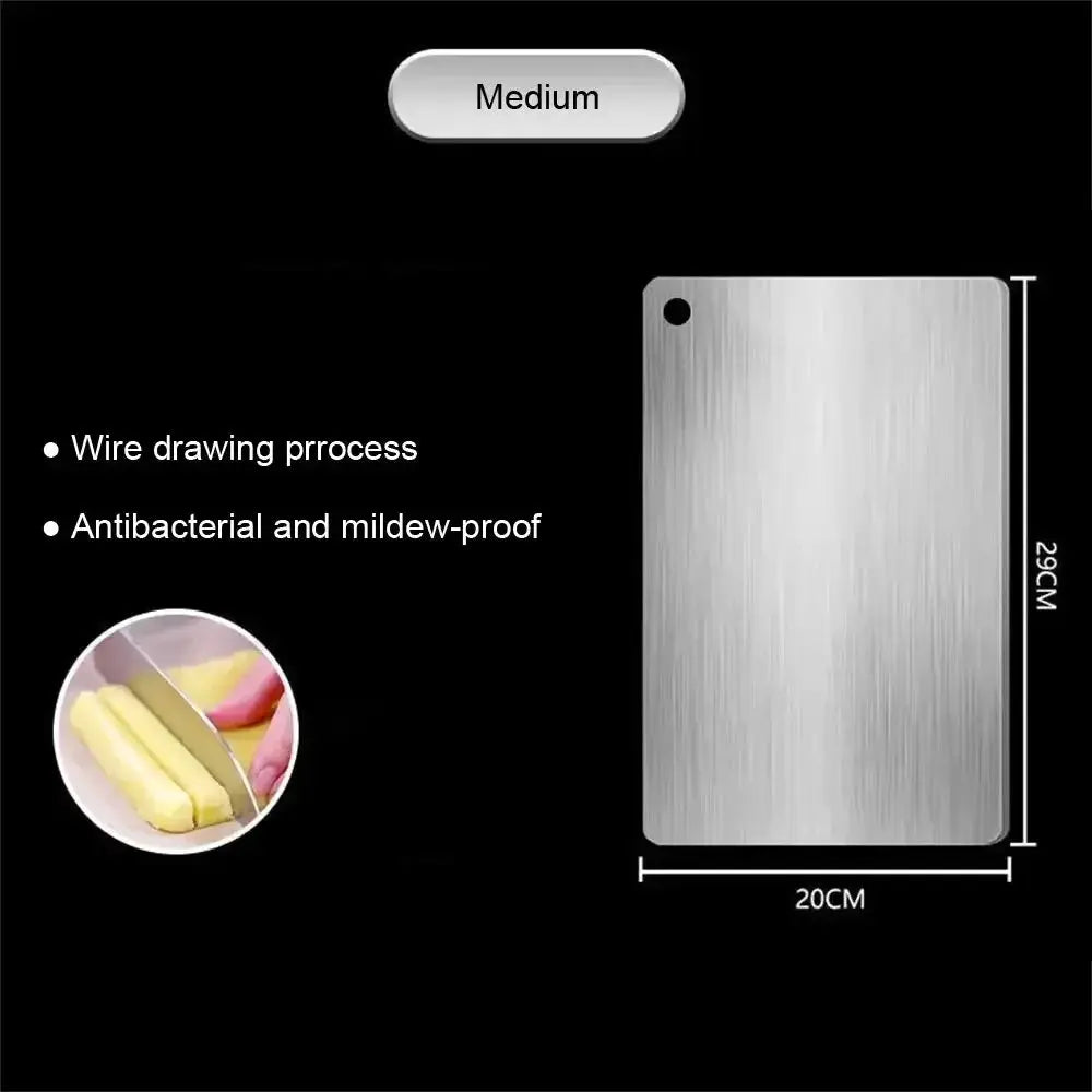 Cutting Boards for Kitchen Stainless Board 304 Steel Thickened Double Sided Food | Stainless Steel | Home Use | Home