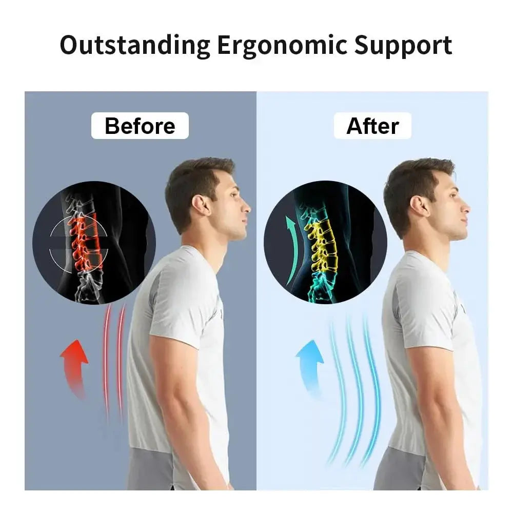 Lower Back Support Brace | Copper Infused | Flexible Compression | Men Women