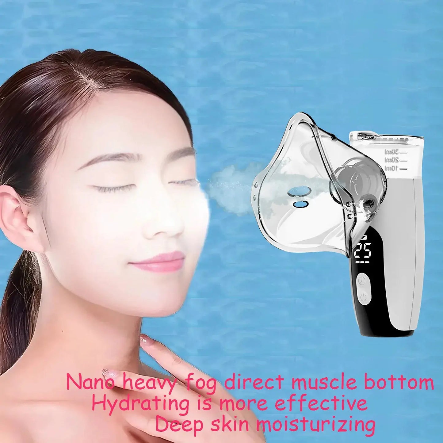 Portable Facial Steamer | Nano Mist Generator | USB Powered | Mini Beauty Sprayer