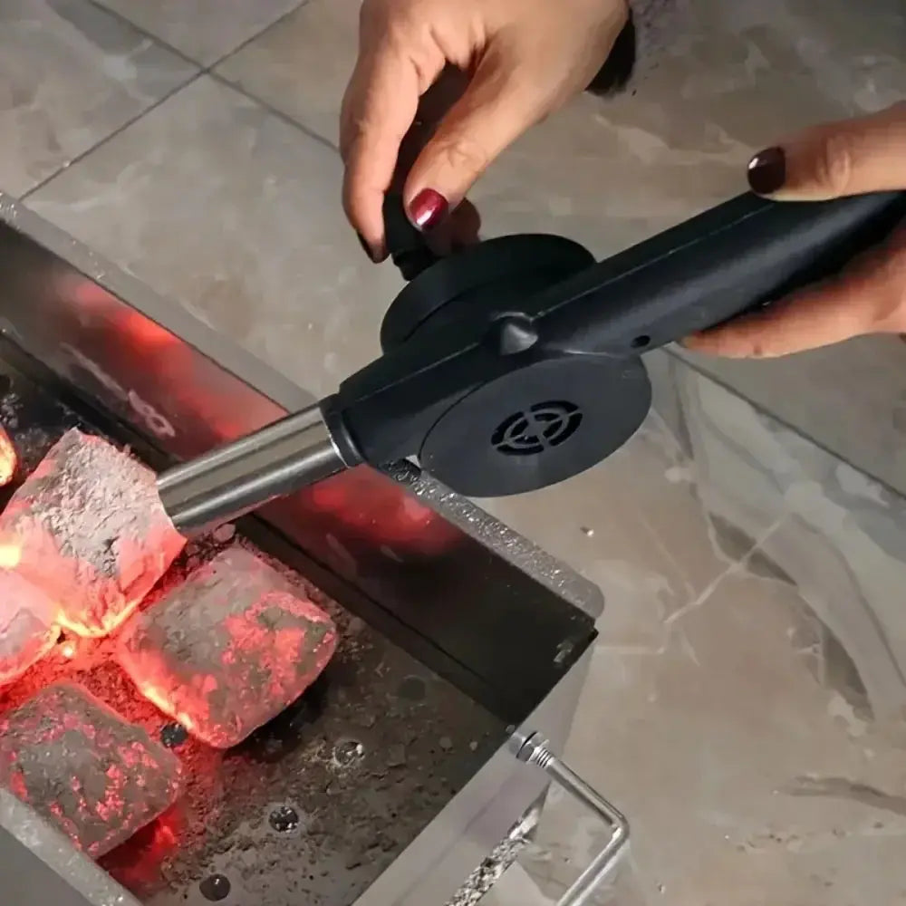 Barbecue Fan | Hand Cranked | Mini Portable | Outdoor Camping