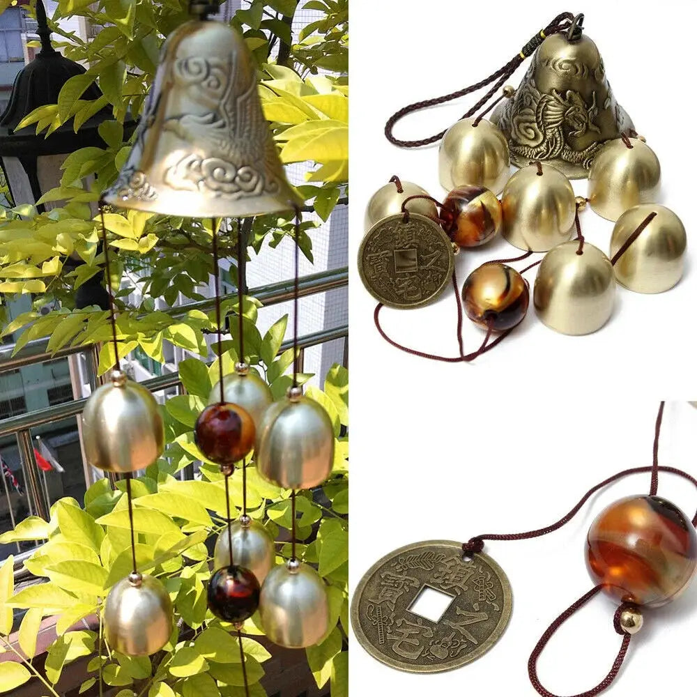 1Pc Large Outdoor Lucky Wind Chimes Copper Decor for Home Garden Hanging Decoration Gift from PriceLows™