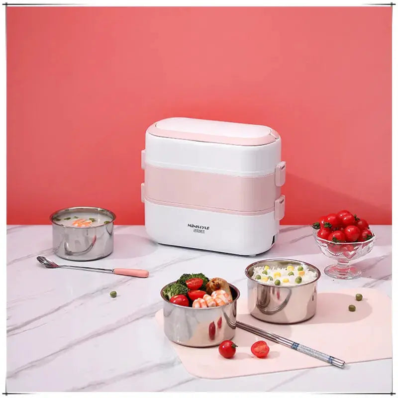 Portable Electric Heating Lunch Box Multi-Functional Reservation Electric Bento Box for Office Workers And Students from PriceLows™