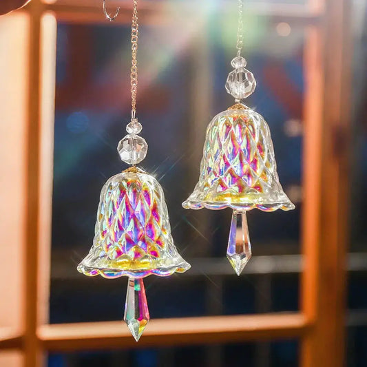 Rainbow Crystal Wind Chime Window Hanging Bell Glass Pendant Sun Catcher Christmas Decoration Home Decoration Garden Decoration from PriceLows™