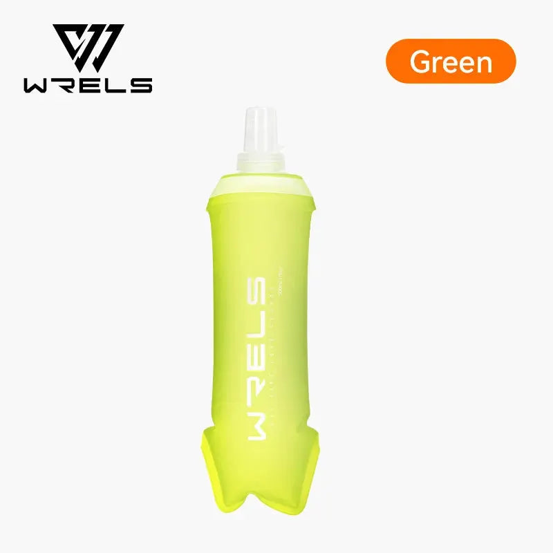 WRELS TPU Soft Folding Water Bottle BPA-Free Collapsible Flask Running Camping Hiking Travel Convenient Lightweight Water Bottle from PriceLows™
