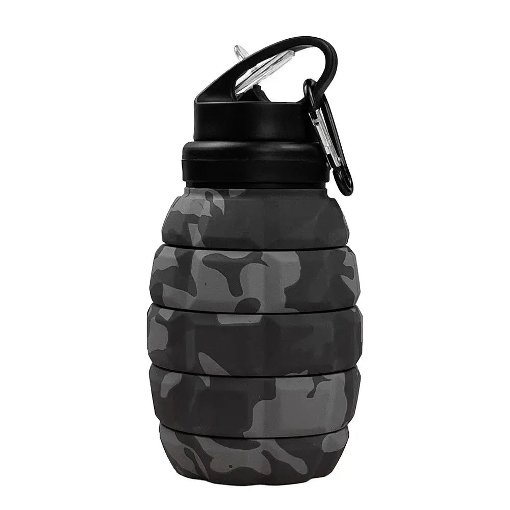 Silicone Retractable Grenade Water Bottle 580ML Foldable Sports Water Bottle Collapsible Reuseable Drinking Cup Cycling from PriceLows™