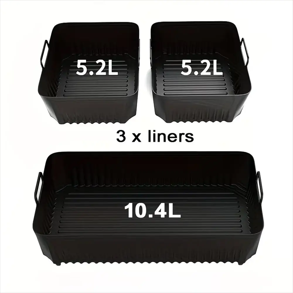 Ninja AF500 Silicone Liners | Reusable | Nonstick | Durable Handles