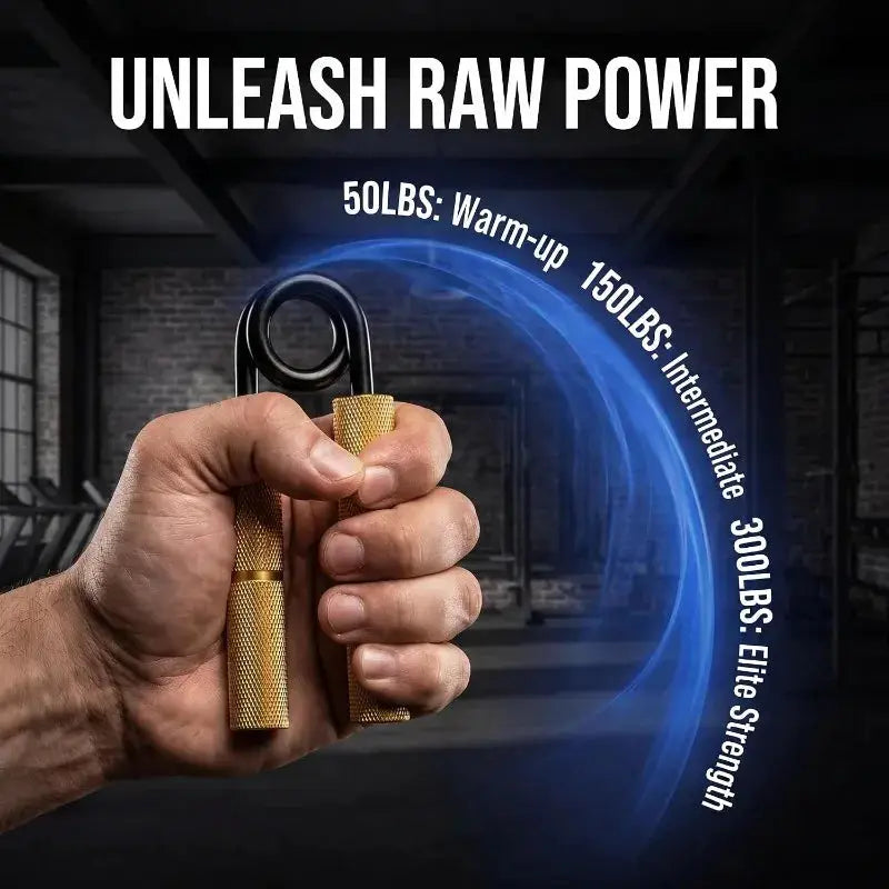 Metal Hand Gripper | 50 To 350 LB Resistance | Finger Wrist Trainer