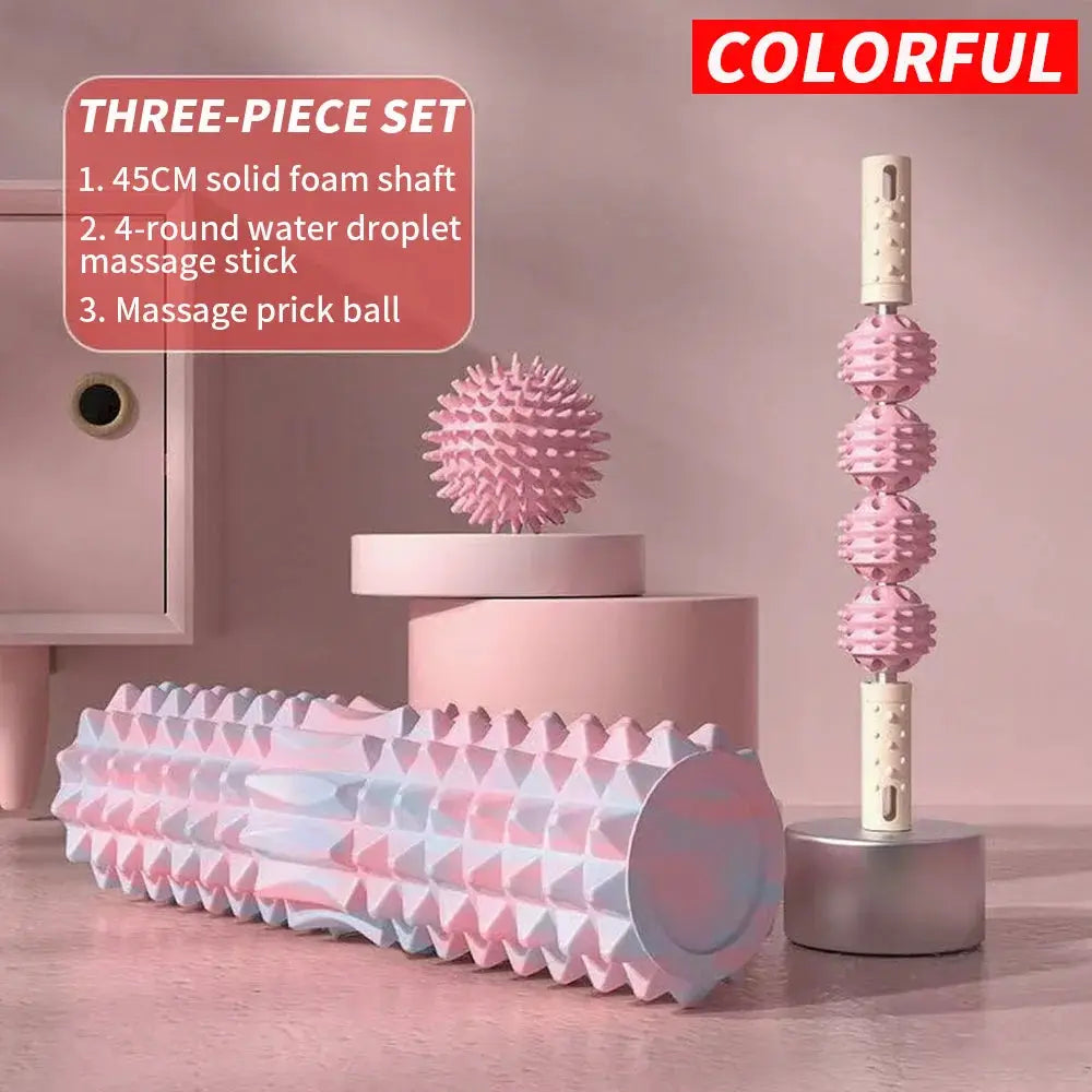 Massage Set | Prick Ball, Roller, Shaft | Abs Material | Multi Size