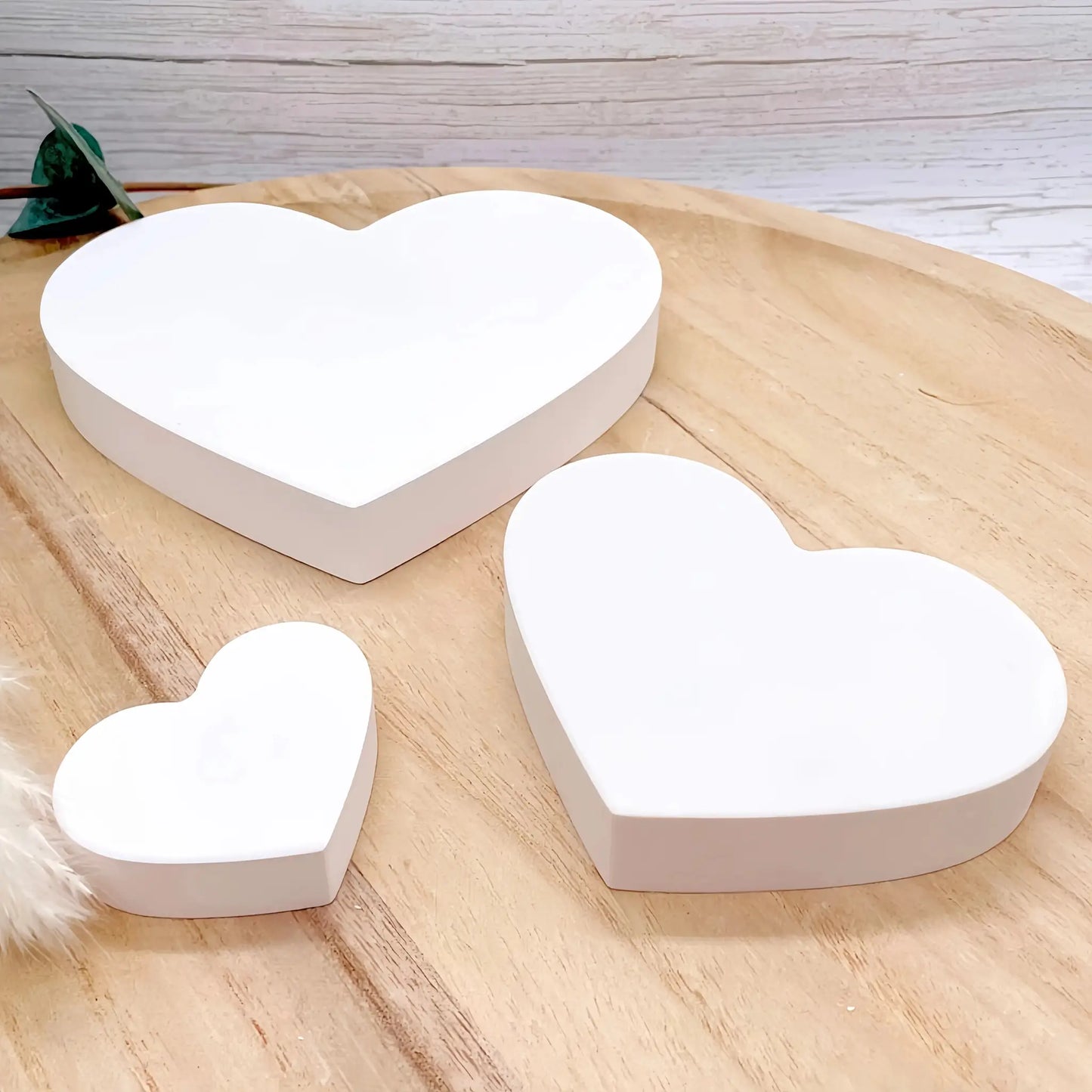 Heart Shape Resin Clay Concrete Mold | 3 Pack Silicone Jewelry Crafts
