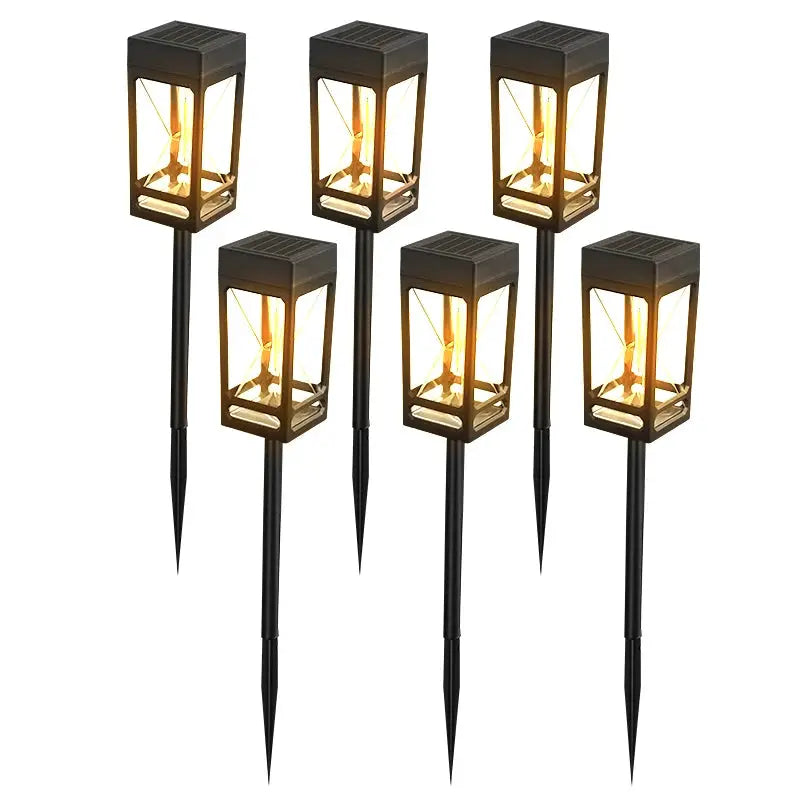 6PC Solar Garden Lights Outdoor Dusk to Dawn Sensor IP44 Waterproof Solar Pathway Lights Auto On/Off Solar Landscape Stake Light from PriceLows™