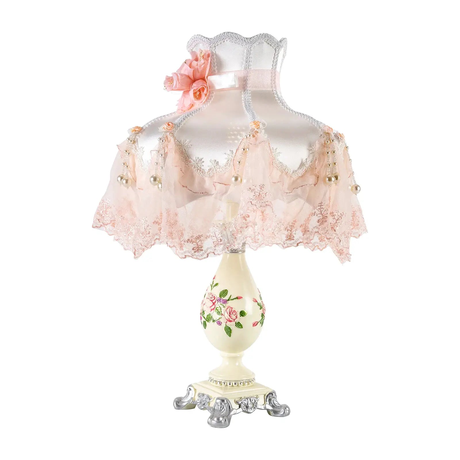 Princess Style Table Lamp LED Girl Creative Light Luxury Romantic Wedding Room Decoration Home Lighting Bedroom Bedside Lamp from PriceLows™