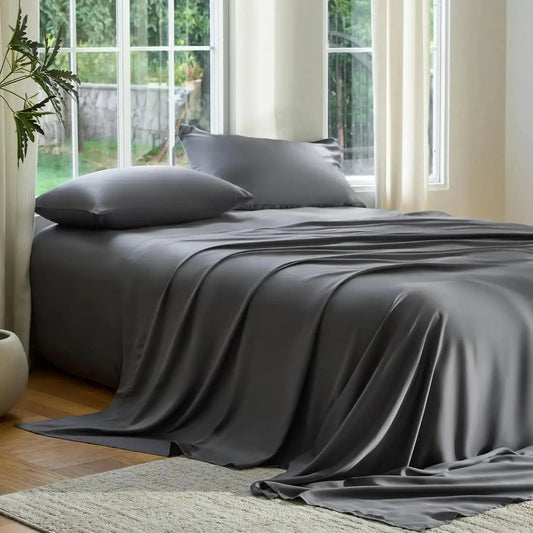 Bamboo Sheet Set, Buttery Soft Cooling Sheets with Deep Pockets, 3 Piece Bedding Set for Queen Size Mattress from PriceLows™