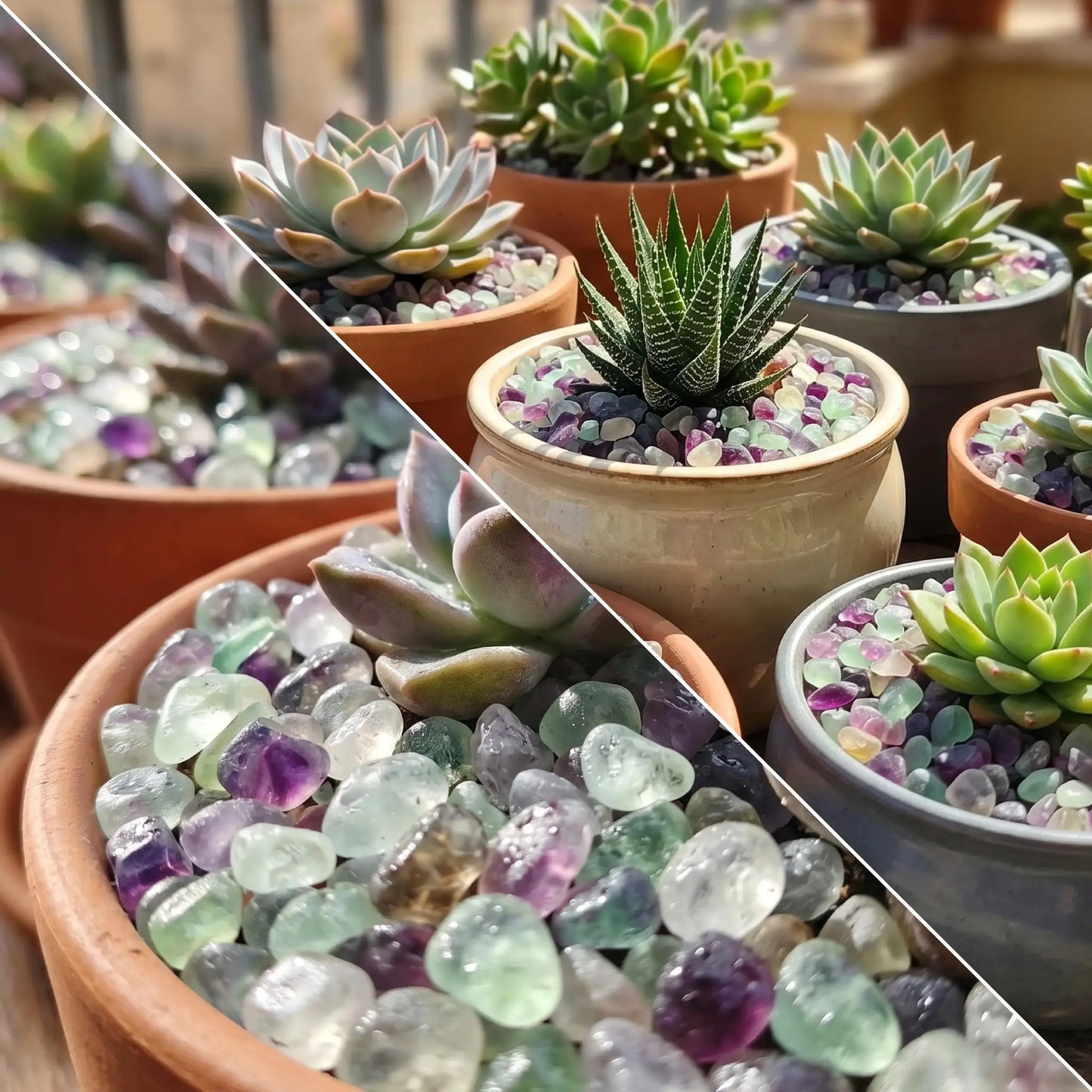 Natural Fluorite Fragments | 360g Net Weight | Rough Cut Edges | Versatile Gravel