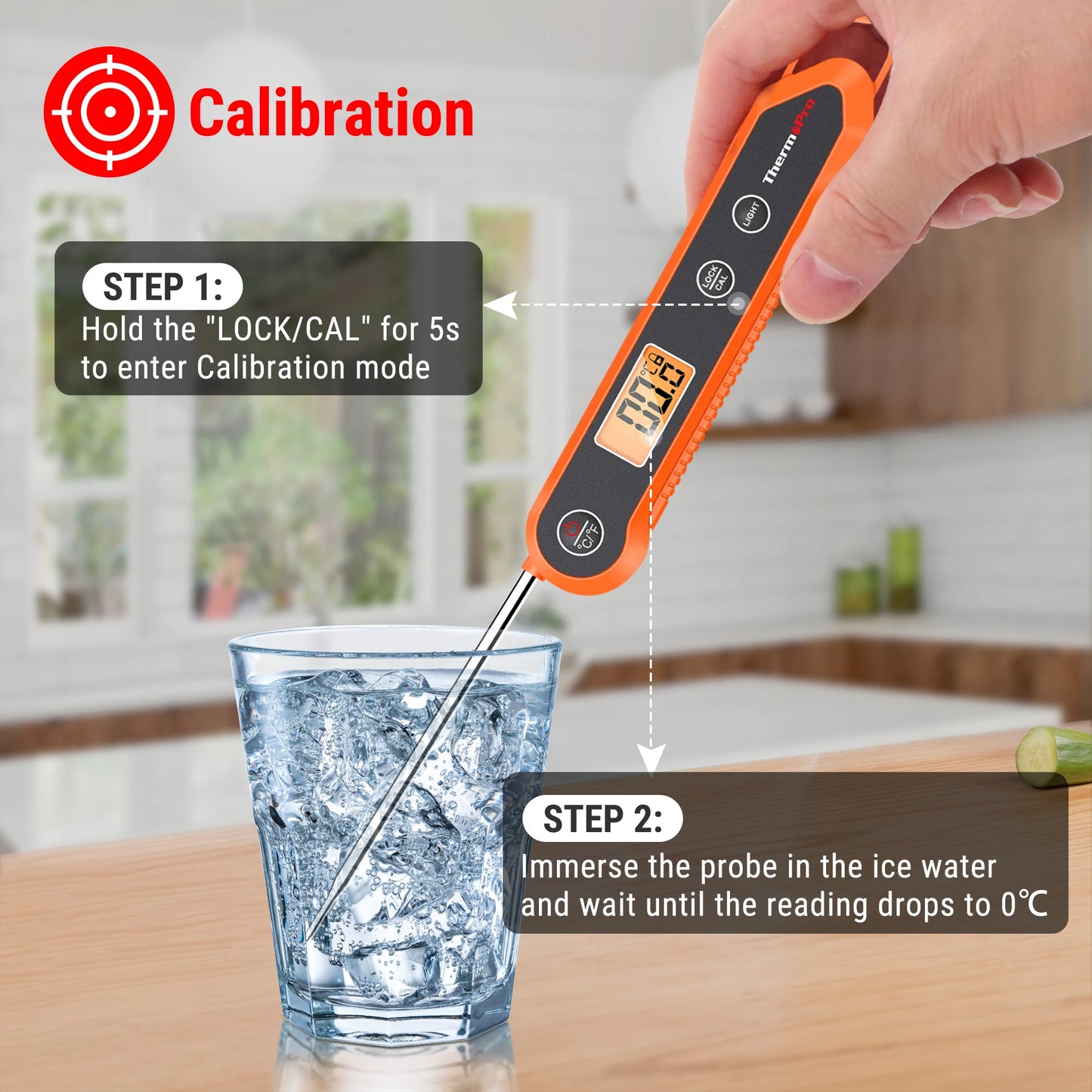 Digital Meat Thermometer | Waterproof | Probe Length 10 cm | One Size