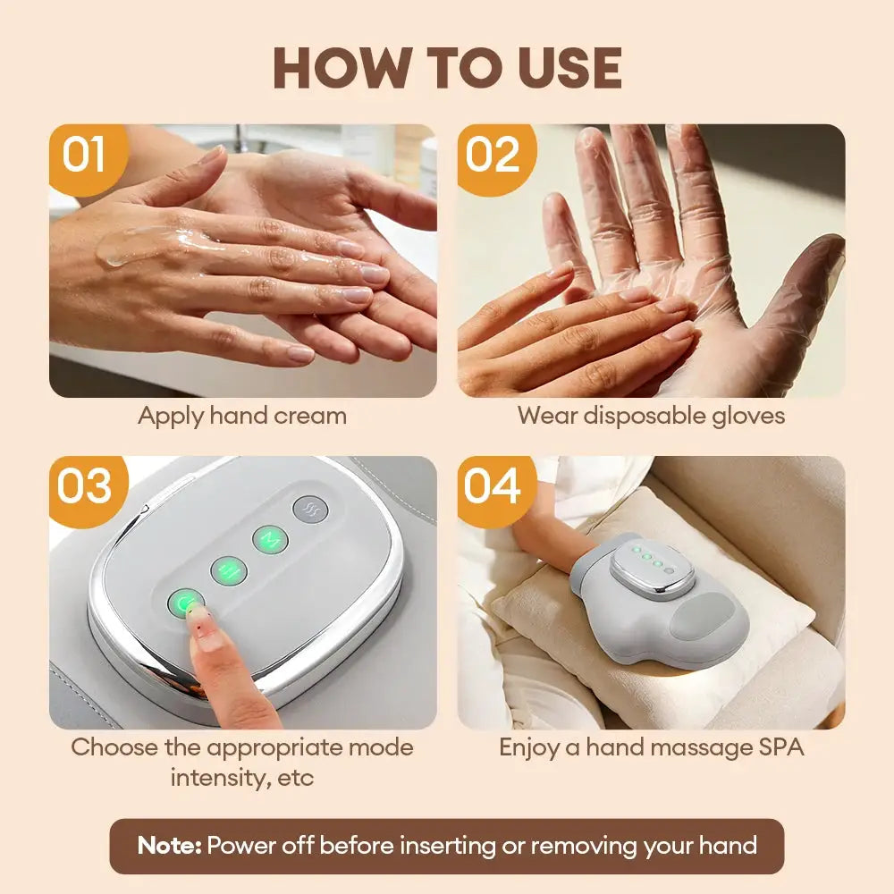 Electric Hand Massager | Airbag Compression | Palm And Finger Kneading