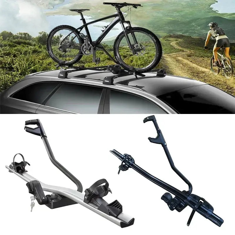 Car Bike Rack Roof Bike Holder Car Mounted Mountain Bike Rack Single Frame Aluminum Alloy Bike Framecar Mounted Roof Travel Rack from PriceLows™