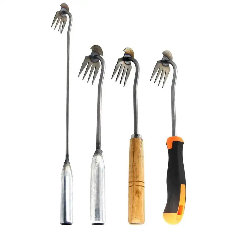 2 In 1 Garden Rake Manual WSeed Grass Rooting Tool Puller Shovel 4 Teeth Weeding Removal Hand Gardening Loose Soil Tool Weeder from PriceLows™