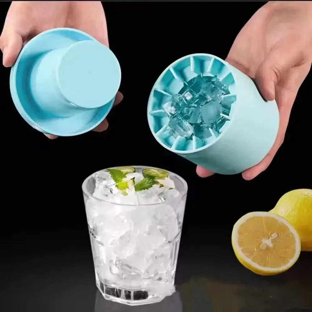 Portable Silicone Ice Cube Mold Reusable Quick Freeze Ice Cup Cylinder Ice Cube Tray Summer DIY Refrigerator Freeze Ice Maker from PriceLows™