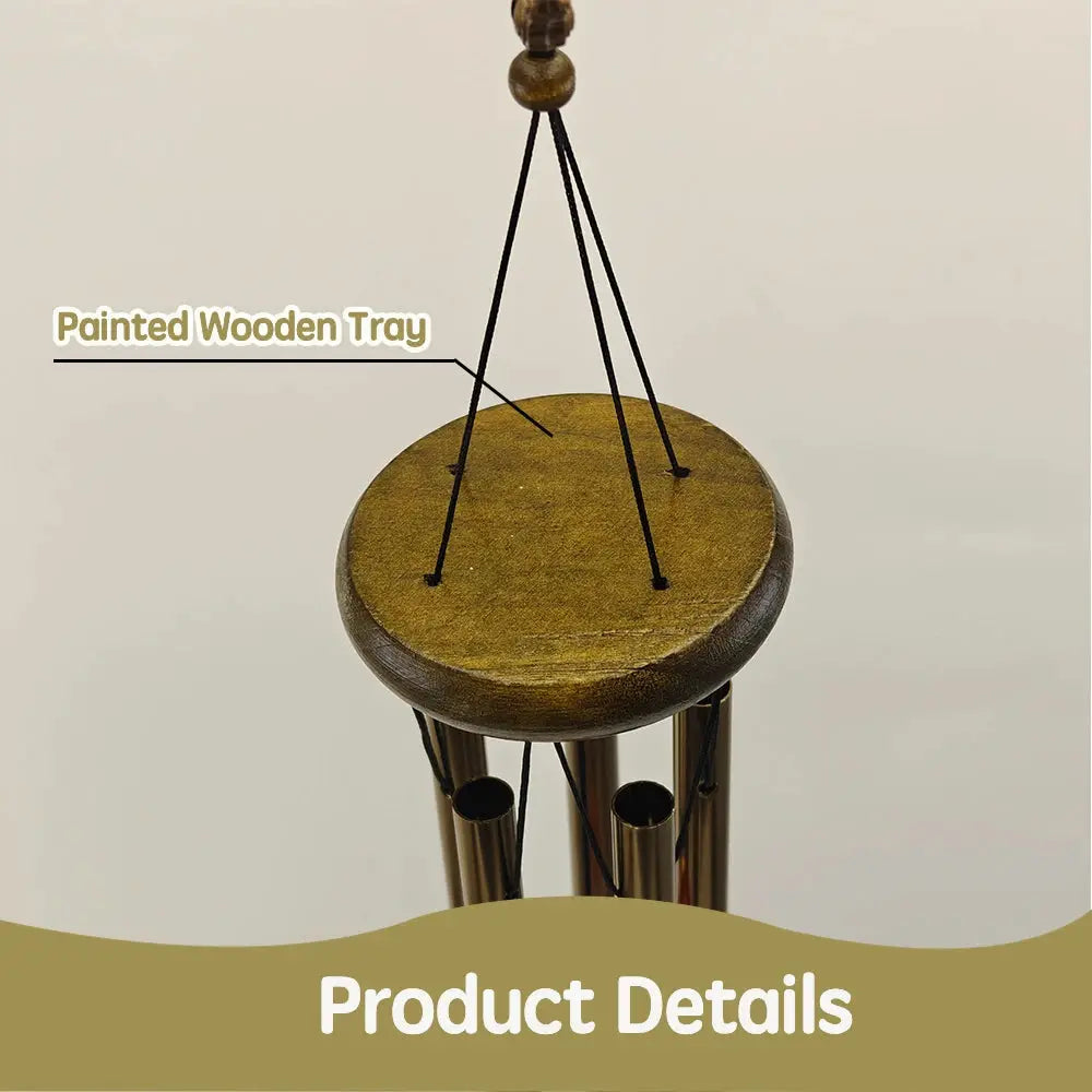 Musical Wind Chime 5 Bronze Aluminum Tubes Creative Gift for Room Outdoor GardenDecor Butterfly Owl Charms Hanging Chimes Decors from PriceLows™