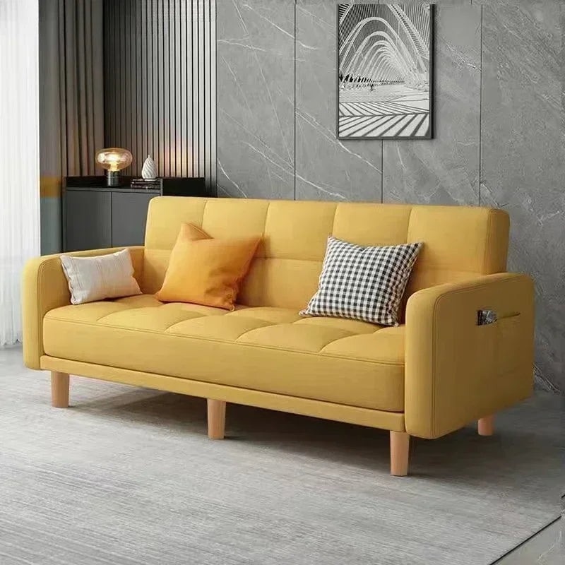 Sofa Bed | Composite Fabrics | Wood Frame | Single Or Double