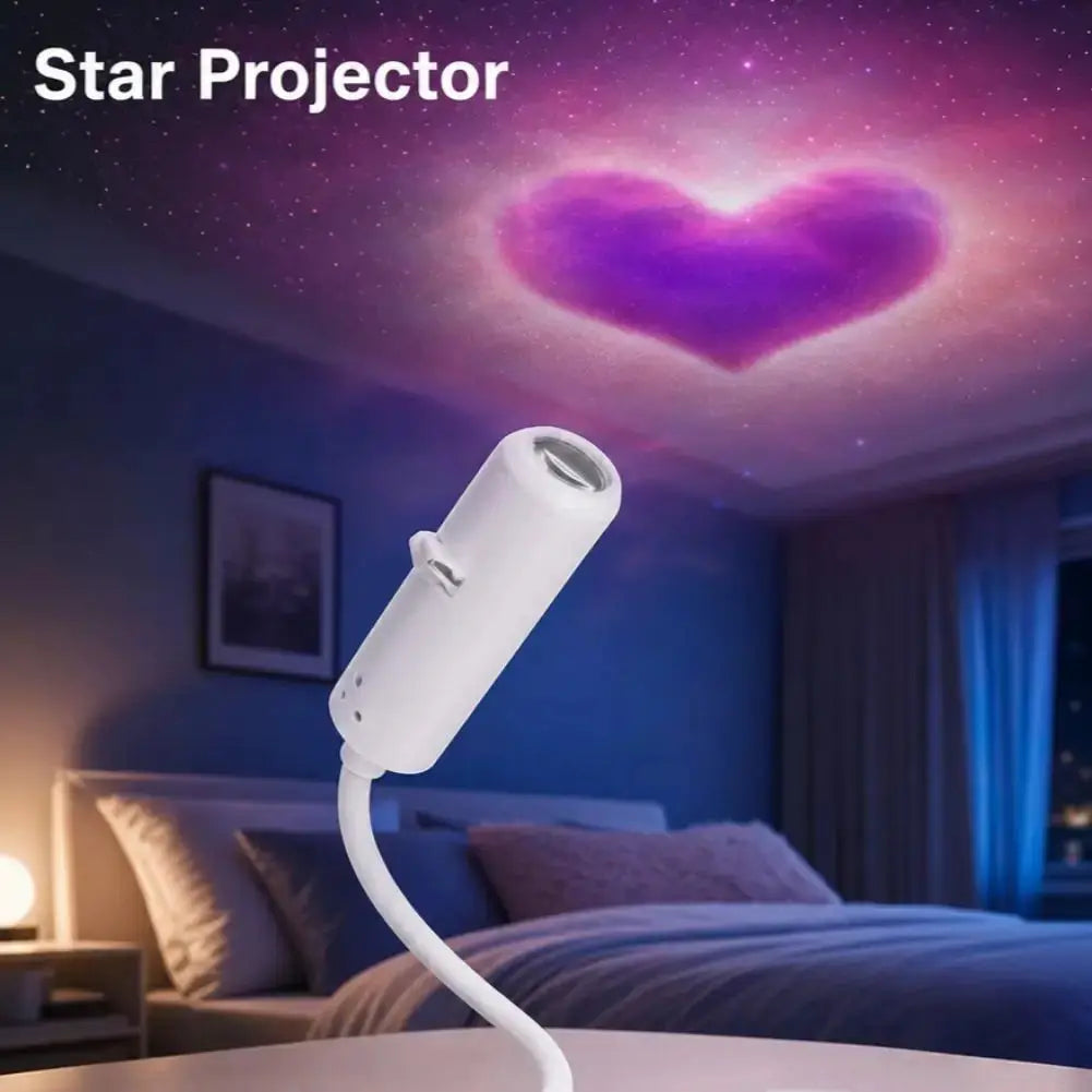Galaxy Projection Light | Adjustable Focus | Rechargeable Battery | 8.7 Inch