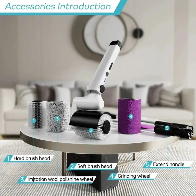 Electric Grill Cleaning Brush | 3 Speed Rotary | Cordless 2600mAh | Adjustable