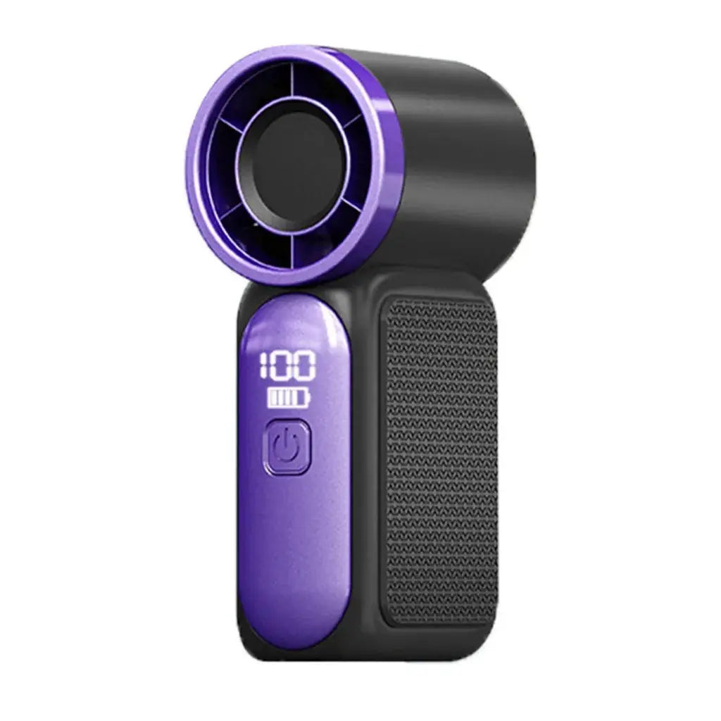 Mini Handheld Fan | 3000mAh Battery | Type-C Charging | Digital LED Speed