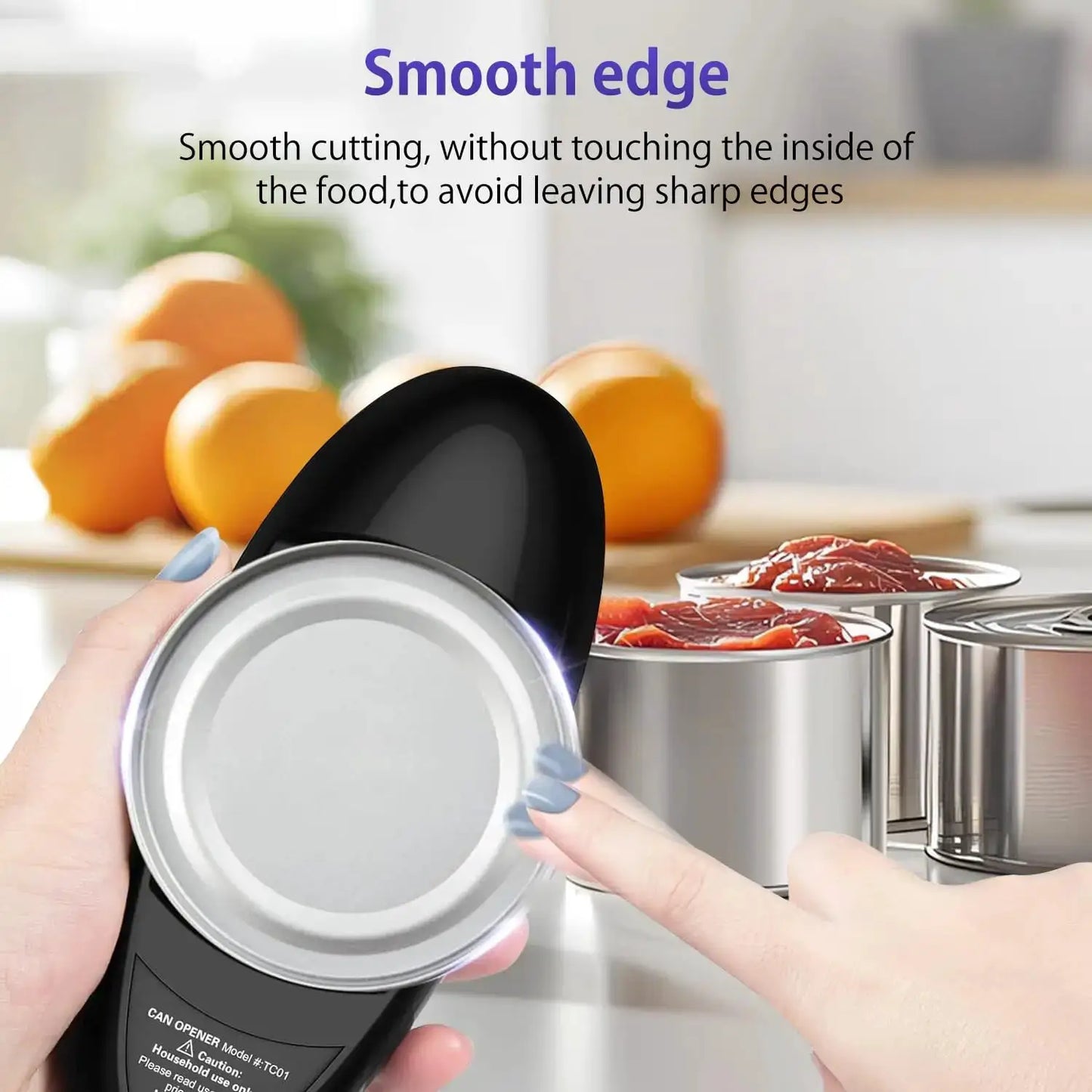 Electric Can Opener, Compact Cordless, Battery Powered (Requires 2 AA, Not Included) Disabled Hands, for Kitchen, Camping from PriceLows™
