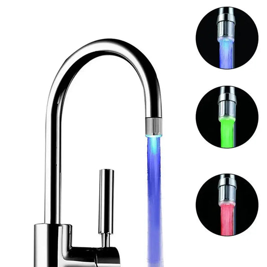 Shower Night Light Lamp Sensor Hydropower Led Lights Faucet Head Temperature Detectable Night Lights For Bathroom Multiple Color from PriceLows™