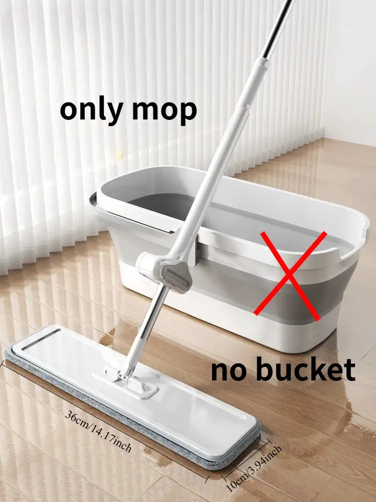 Self-Cleaning Squeeze Mop 360° Rotatable Flat Floor Mops Lazy Mop Microfiber Mop Floor Cleaning Supply for Living Room Bathroom from PriceLows™