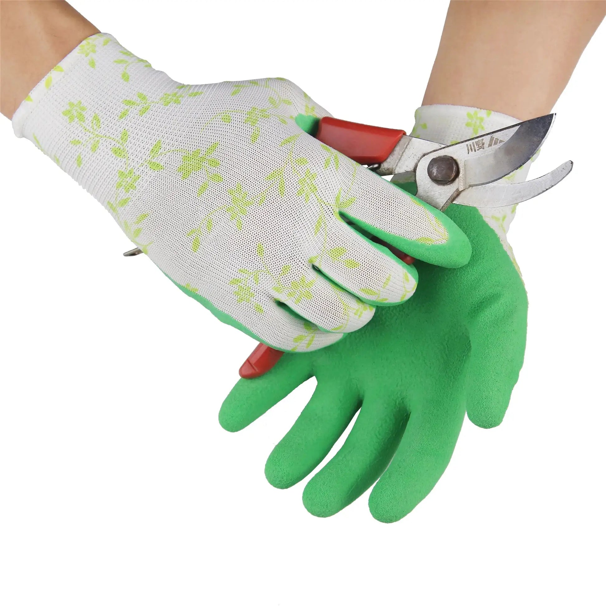 Garden Gloves One Size for Women, Breathable Foam Latex Working Gloves, for Gardening, landscape，DIY，100% Pure Rubber from PriceLows™