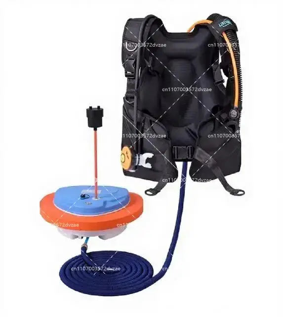 Diving Snorkel Equipment with Mobile Ventilator Support Up to 10M Depth, 2.7-5H Underwater Snorkel for Winter Ice Diving from PriceLows™