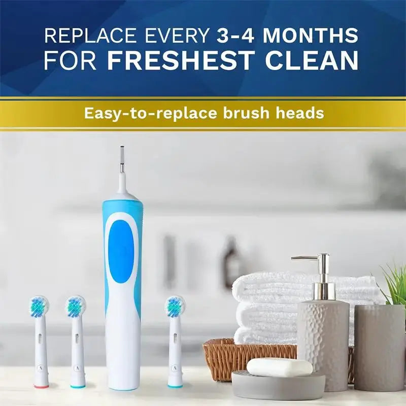 Replacement Toothbrush Heads For Oral-B Braun Electric Precision Clean Brush Heads Refill for 7000/Pro 1000/9600/ 5000/3000/8000 from PriceLows™