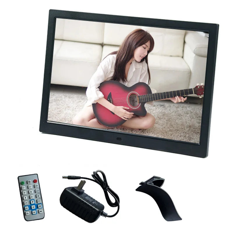 Digital Photo Frame | 15.4 Inch 2K | 1920x1200 | USB SD Black White