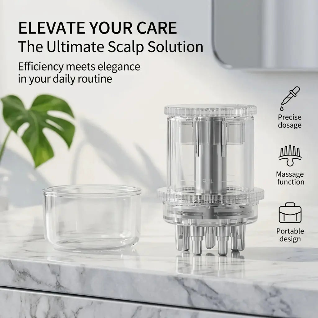 Portable Scalp Comb | Anti Hair Loss Tool | Essential Oil Massager