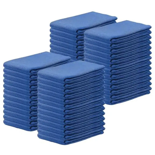 Blue Huck Towels - Pack of Shop Bulk Cleaning Towel Multipurpose for Window Glass Mechanic Garage and Commercial % Cotton Pre-W from PriceLows™