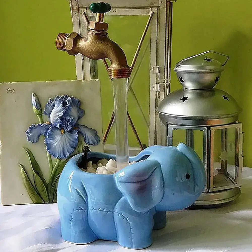 DIY Garden Fountain with Metal Water Spout Pump and Hose Magic Flowing Spout Watering Can Fountain Floating Tap Water Fountains from PriceLows™