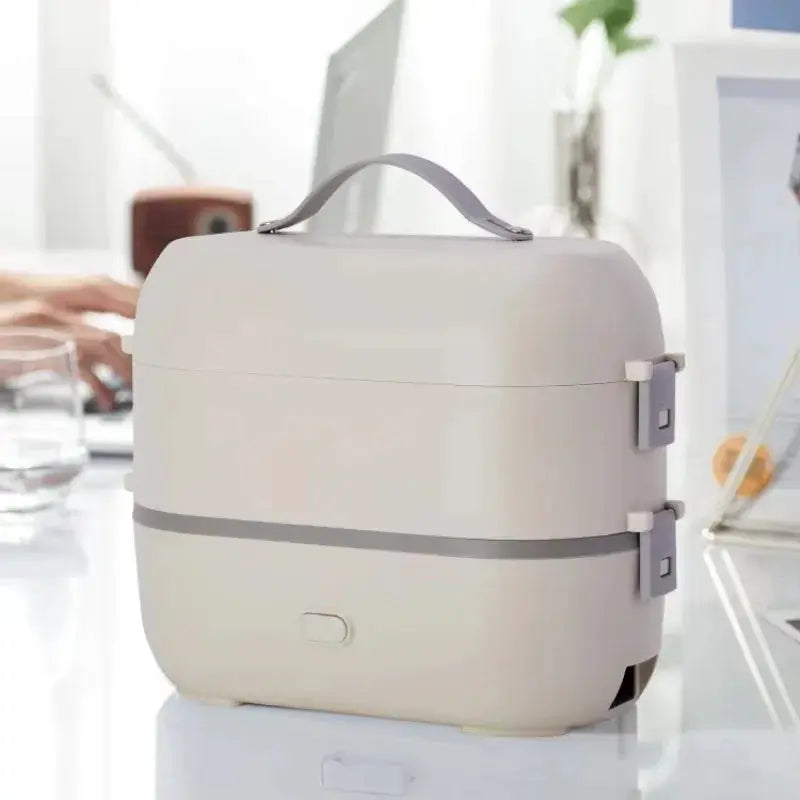 3-in-1 Portable Electric Lunch Box 2L Leakproof Stainless Steel Warmer for Adults for Home Car Outdoor Use from PriceLows™