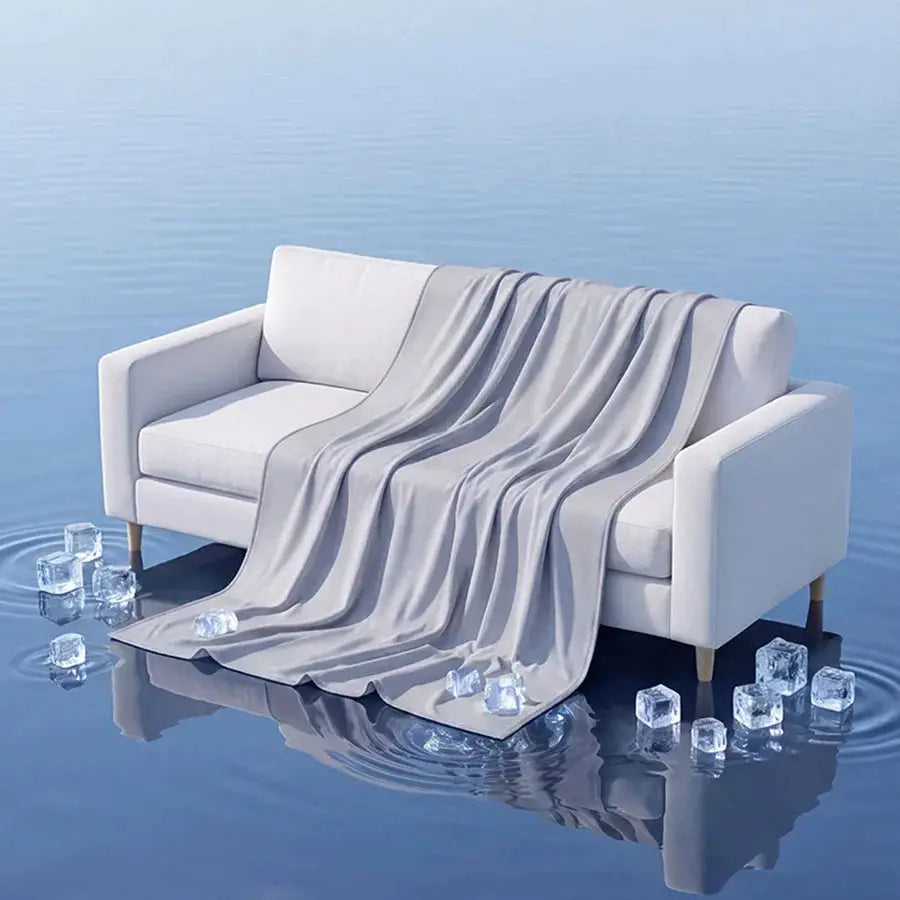 Summer Ice Silk Cooling Blanket | Lightweight Breathable | Multi Color