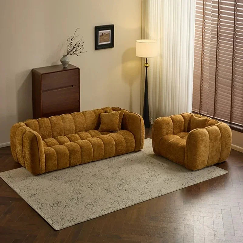 Sofa | Velvet Fabric | L Shaped Sectional | Single Double Triple