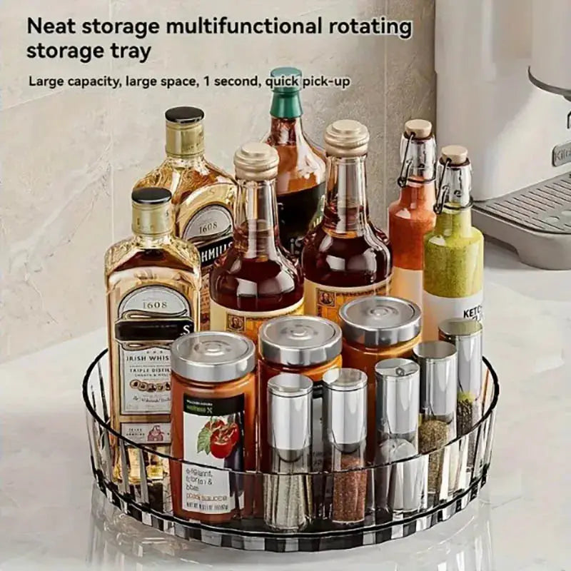 360°Rotating Rotating Spice Rack Organizer For Bathroom Kitchen Countertop Easy Access and Efficient Storage Desktop Storage Box from PriceLows™